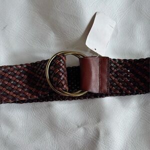 NWT Hinge Braided Leather Belt